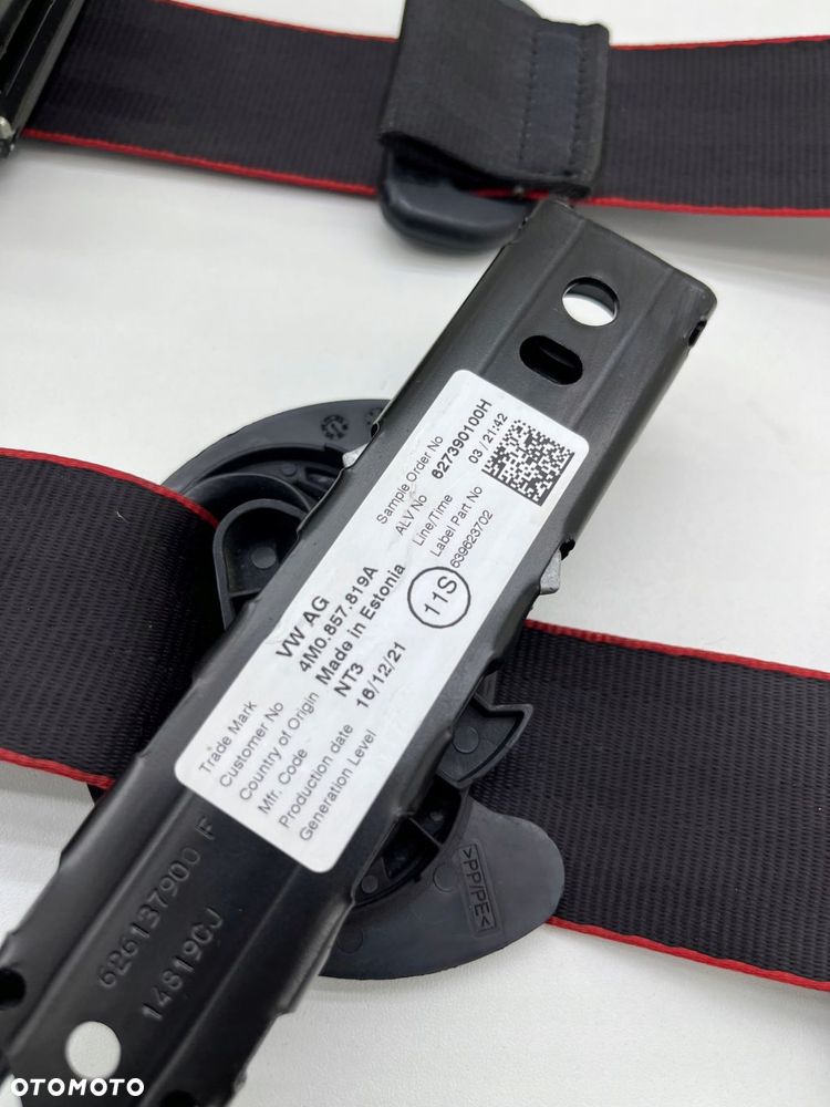 AUDI A3 8Y RS3 PASY BEZPIECZEŃSTWA KOMPLET ORYGINAŁ 8Y0357805D 8Y0857706H - 8