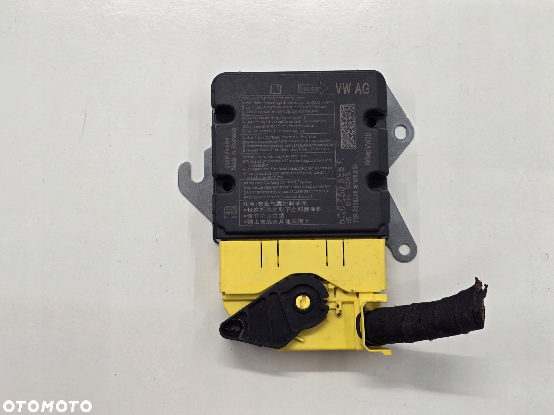 VW GOLF VII 14R MODUŁ SENSOR AIRBAG 5Q0959655D - 1