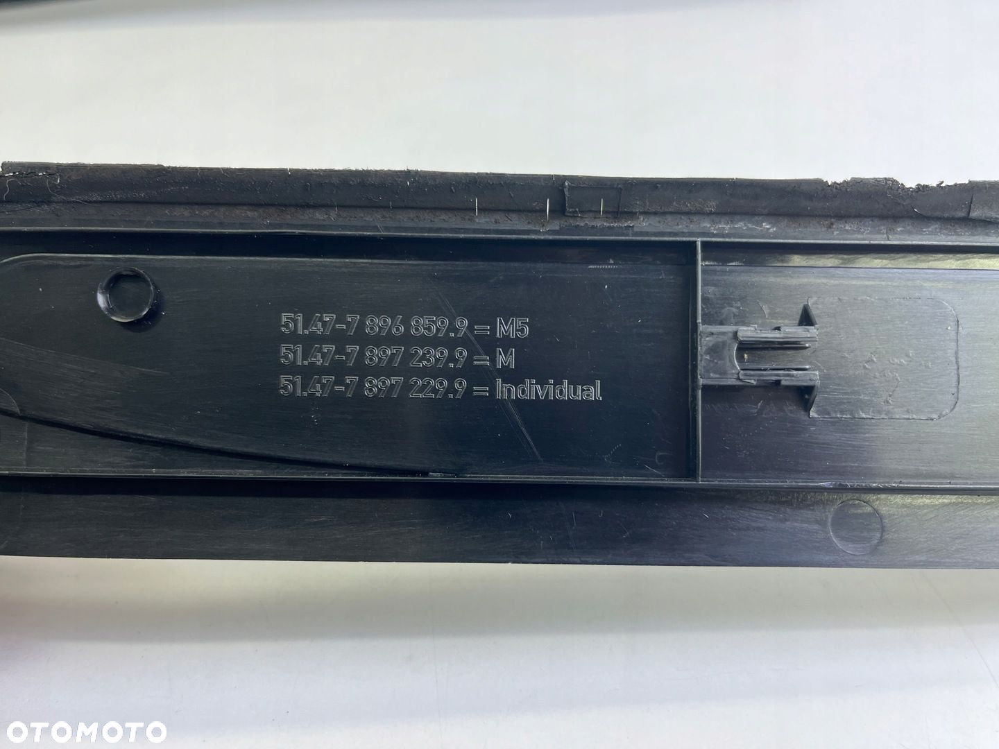 NAKŁADKI LISTWY PROGOWE WEWNĘTRZNE BMW E60 E61 M-PAKIET - 11