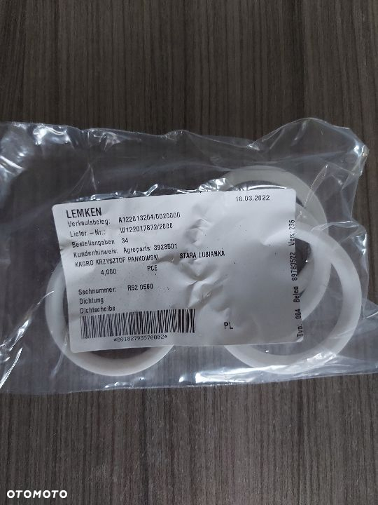 Kula zaworu + uszczelniacze opryskiwacz Lemken  R520556 R520560 R520552 - 3