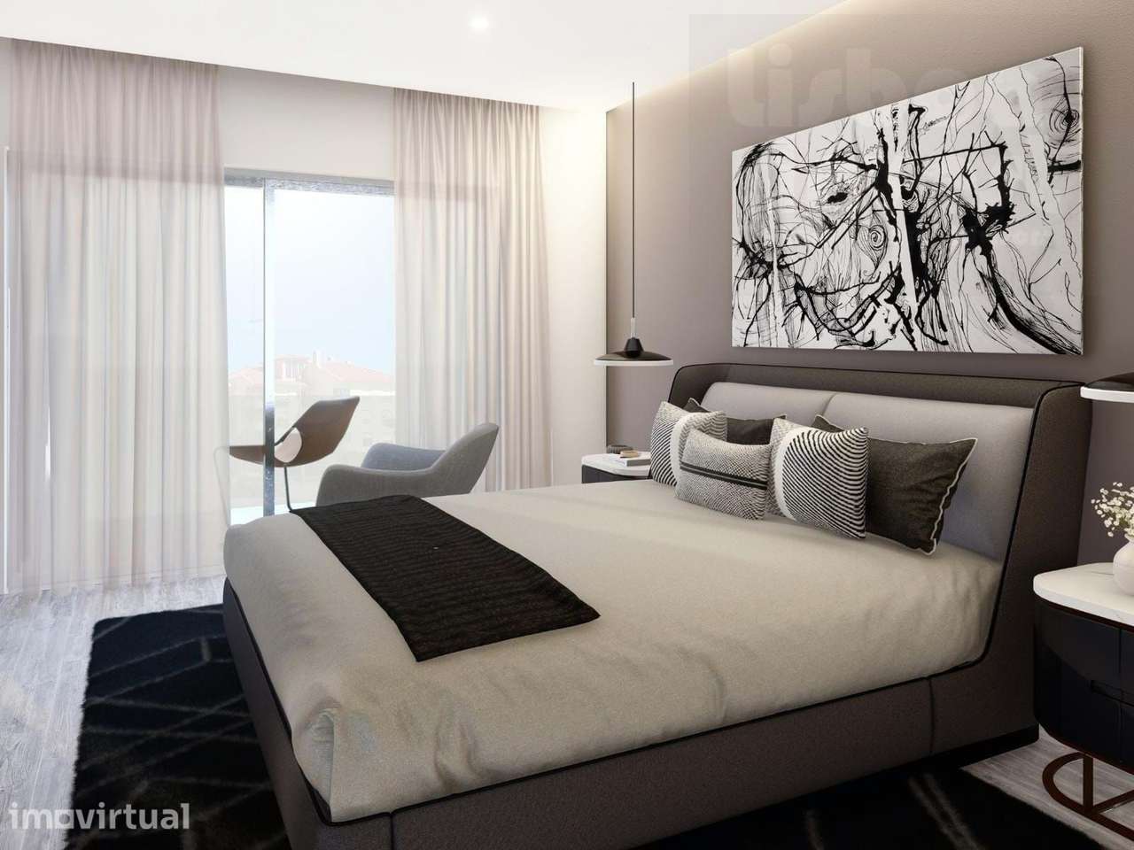 Apartamento T2 Novo a poucos passos da Praia - Grande imagem: 2/12