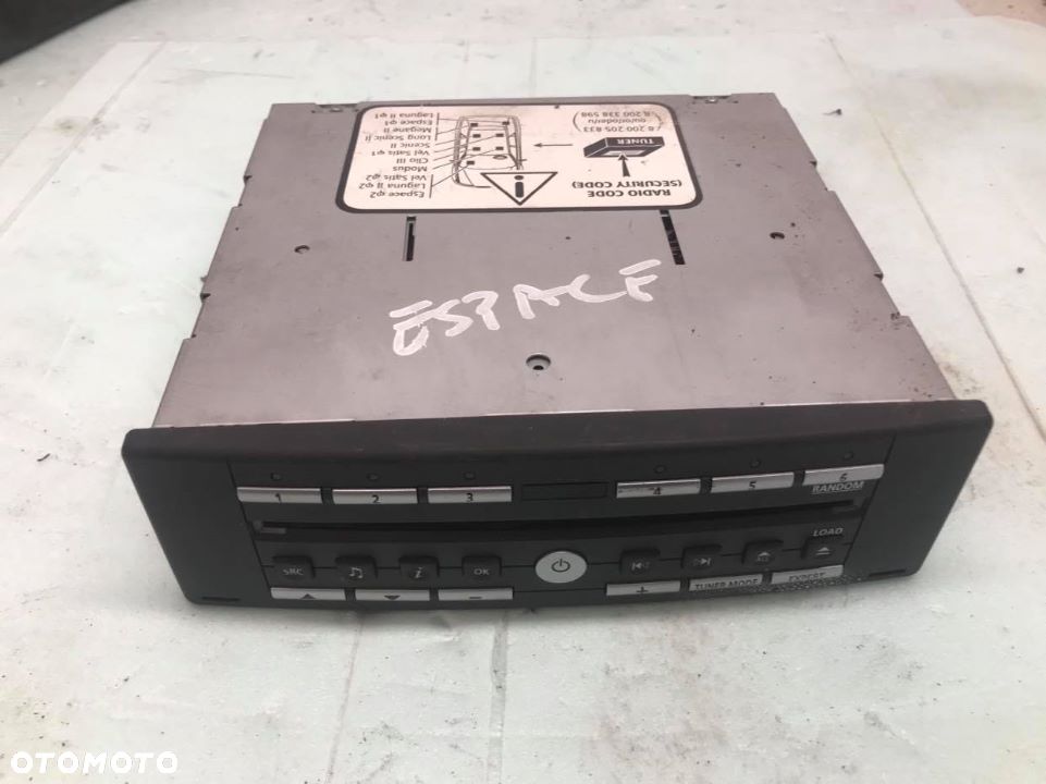 RADIO RENAULT ESPACE IV 8200207099A - 3