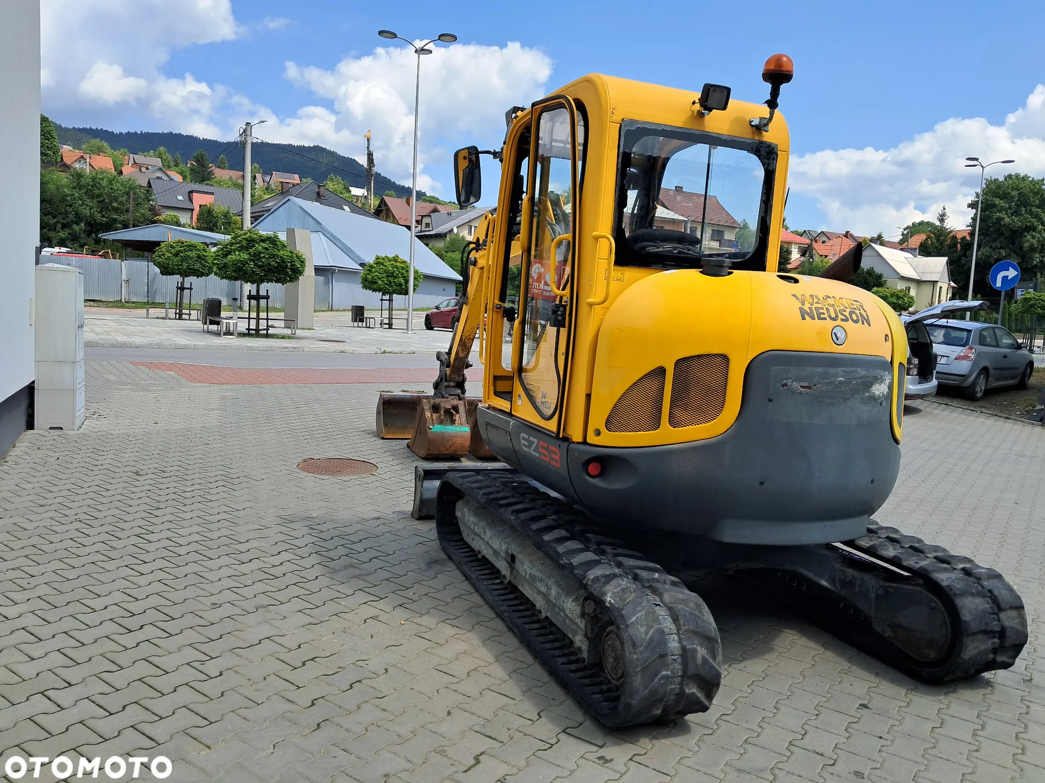 Wacker Neuson EZ 53 waga 5t TON * 3 ŁYŻKI * silnik Perkins turbo 60KM * 2016r 4570 mtg koparka minikoparka oświetlenie - 9