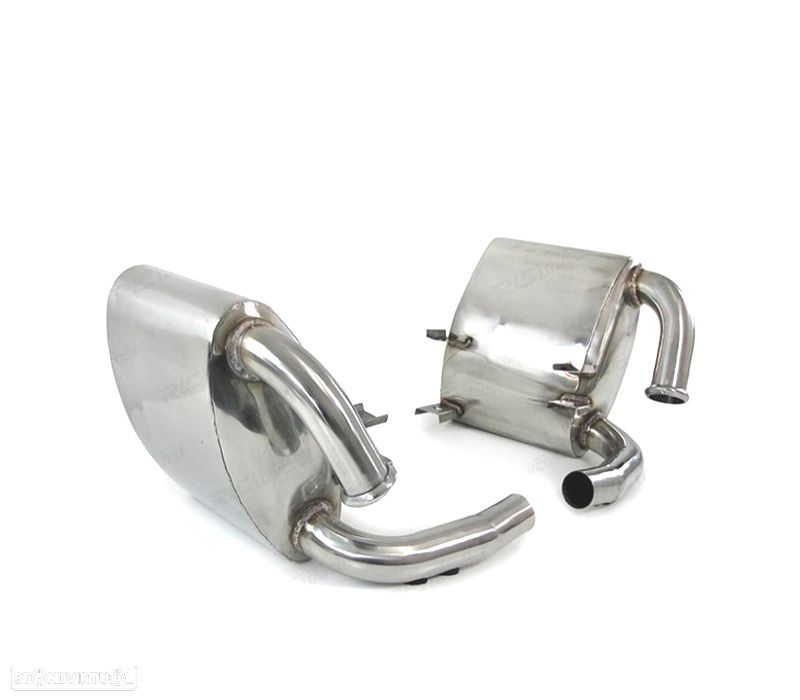 PONTEIRAS ESCAPE PORSCHE 911 996 C2 C4 C4S AÇO INOX - 1