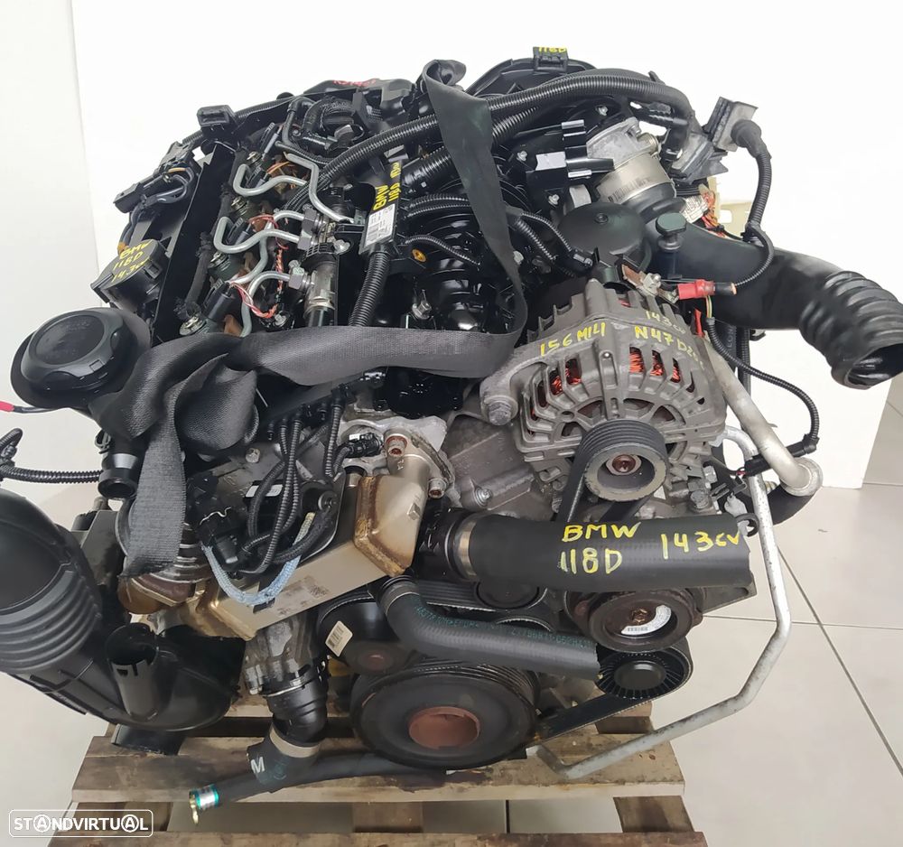 Motor BMW 118D 143cv E87 E90 2008 N47D20C caixa 6 velocidades CBB - 2