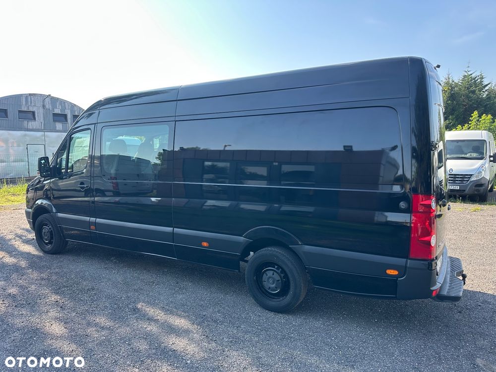 Volkswagen Crafter 2.0tdi 136ps 6oso brygadowka Maxi czarna - 5