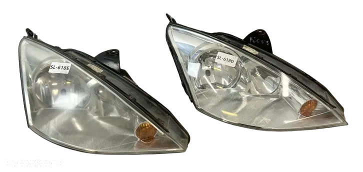 Fiat Idea Multipla Lift 04-12r 08-661-1144R  51747604 /  Ford Focus MK1 02 Lift Lampa prawy przód reflektor prawy 2M51-13W029-BD / HYUNDAI Atos Prime 92202-055 99>03 Tania wysyłka 10 zł - 12