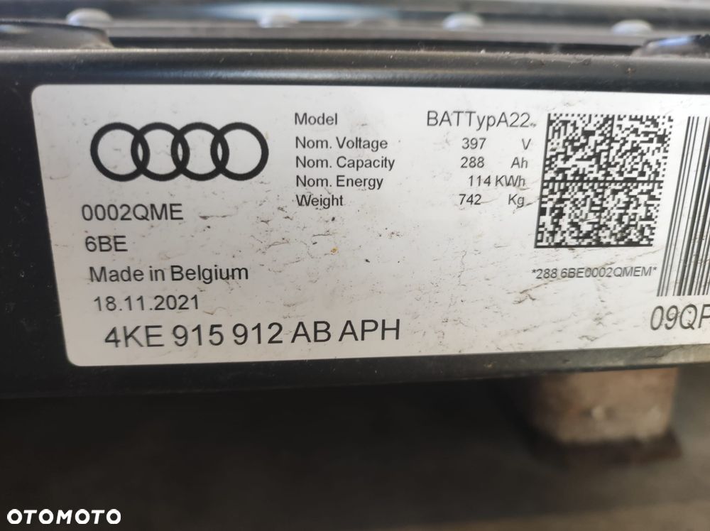 BATERIA MAGAZYN ENERGII AUDI Q8 E-TRON ETRON 114KW - 3