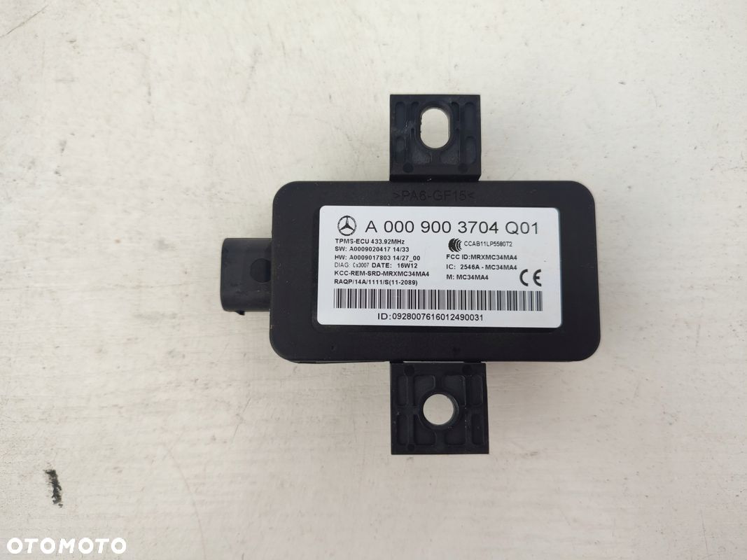 Moduł ciśnienia opon MERCEDES A207LIFT A0009003704 50TYS PRZEBIEGU - 1