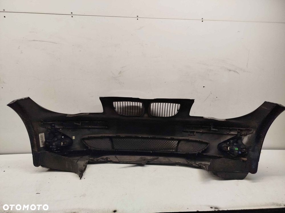 ^ ZDERZAK PRZÓD PRZEDNI DO BMW E87 SERIA I 1 SCHWARZ II CZARNY SPRYSKIWACZE LAMP XENON HALOGENY - 5
