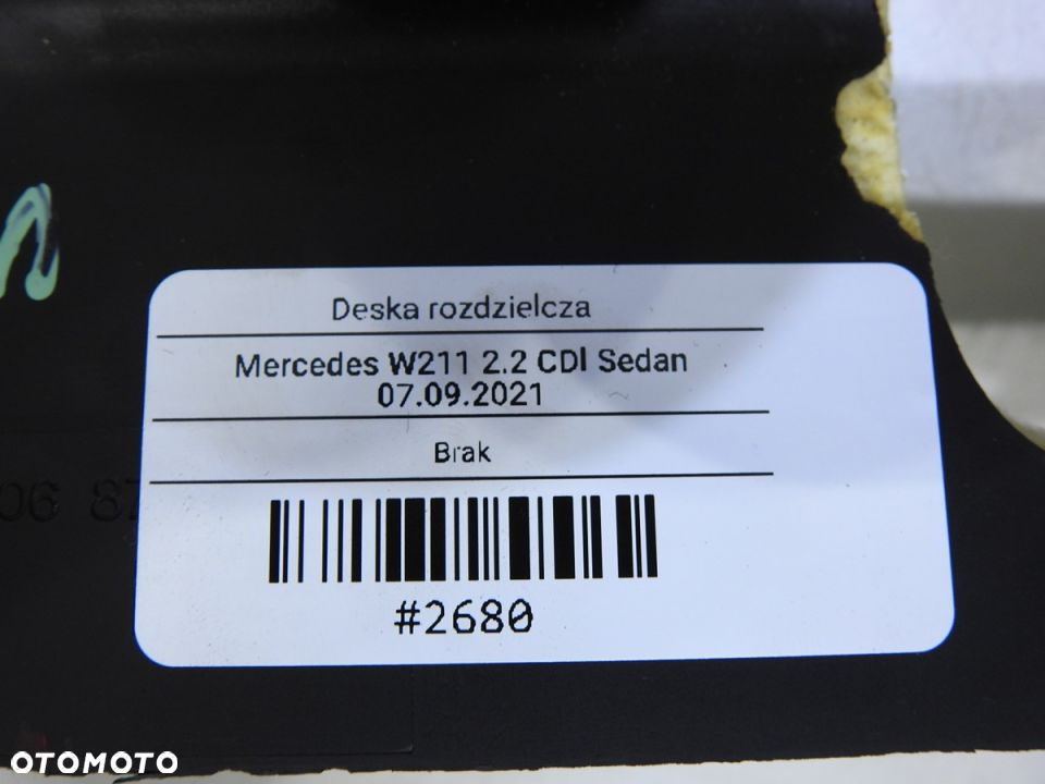 DESKA ROZDZIELCZA KONSOLA MERCEDES W211 - 10