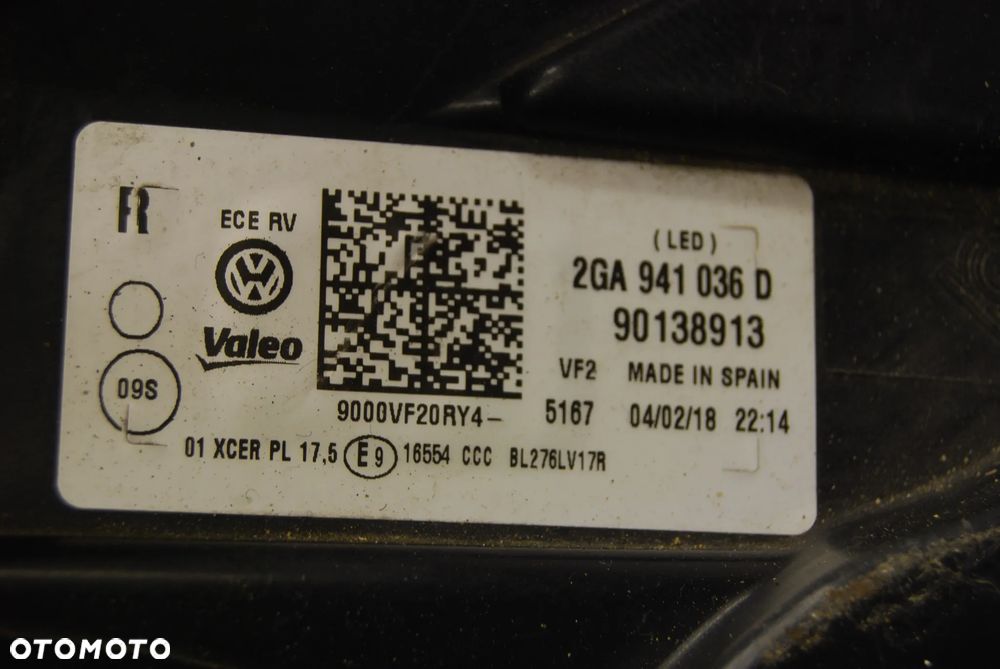 LAMPA PRAWY PRZÓD PRZEDNIA PRAWA FULL LED VW T-ROCK 2GA941036 - 11