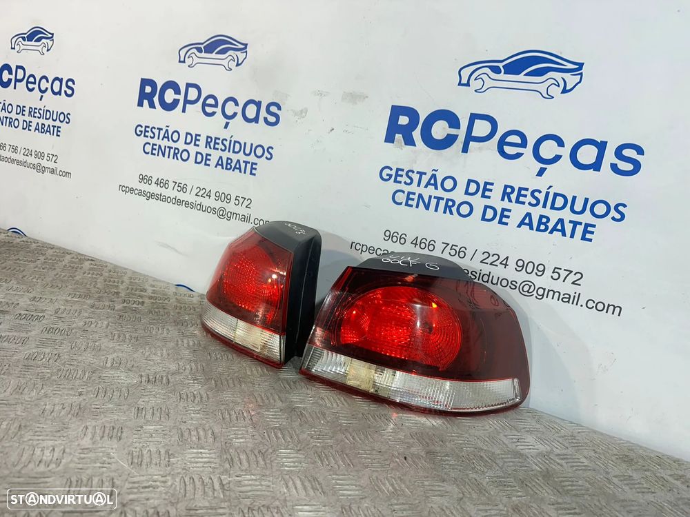 .Conjunto Farolins Tras Traseiro Esquerdo Direito Original Volkswagen VW Golf 6 Mk6 5k0945096M 5k0945095F 2008 - 2013 - 7