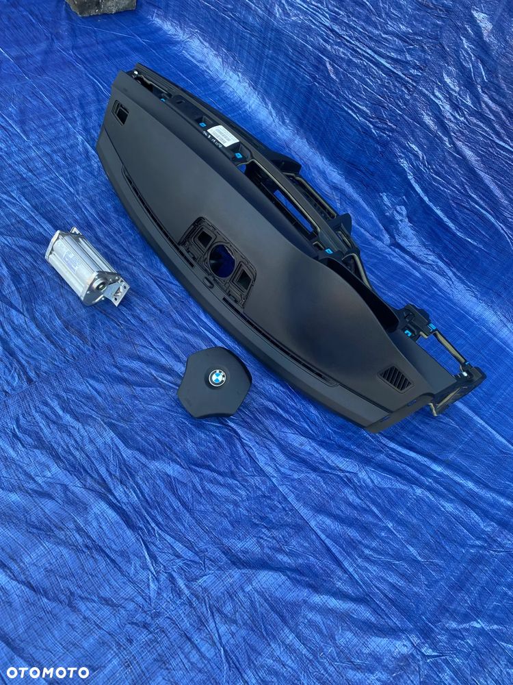 BMW E90 E91 E92 E93 PRZEDLIFT DESKA ROZDZIELCZA KONSOLA KOKPIT PODUSZKI AIRBAG ORYGINAŁ KOMPLET EUROPA - 2