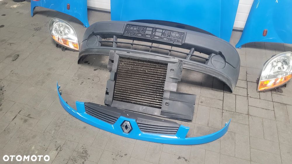 Renault Kangoo I lift 04r 1.5 DCI Maska blotniki lampy zderzak zestaw - 7
