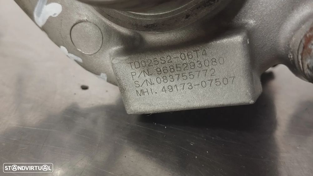 TURBO PEUGEOT / CITROEN / FORD / MAZDA 3 1.6HDI 1.6TDCI 90CV REF. 9657530580 TD025S2-06T4 9685293080 - 8