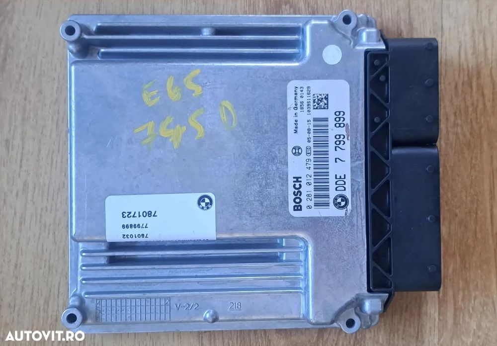 Calculator ECU modul motor bmw seria 7 E65 745d M67 V8 300cp - 1
