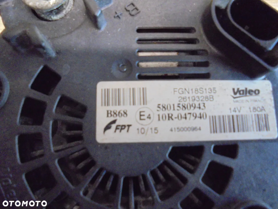 ALTERNATOR IVECO DAILY 3.0 180A 5801580943 - 2