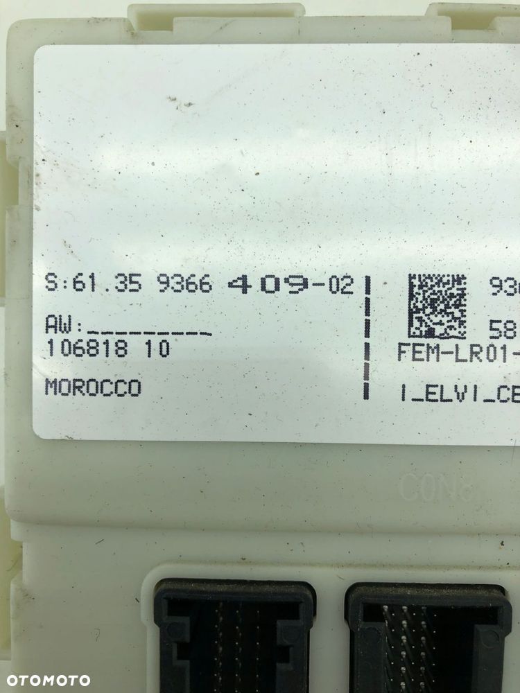 BMW F30 F31 F32 MODUŁ STEROWNIK FEM 9366409 - 2