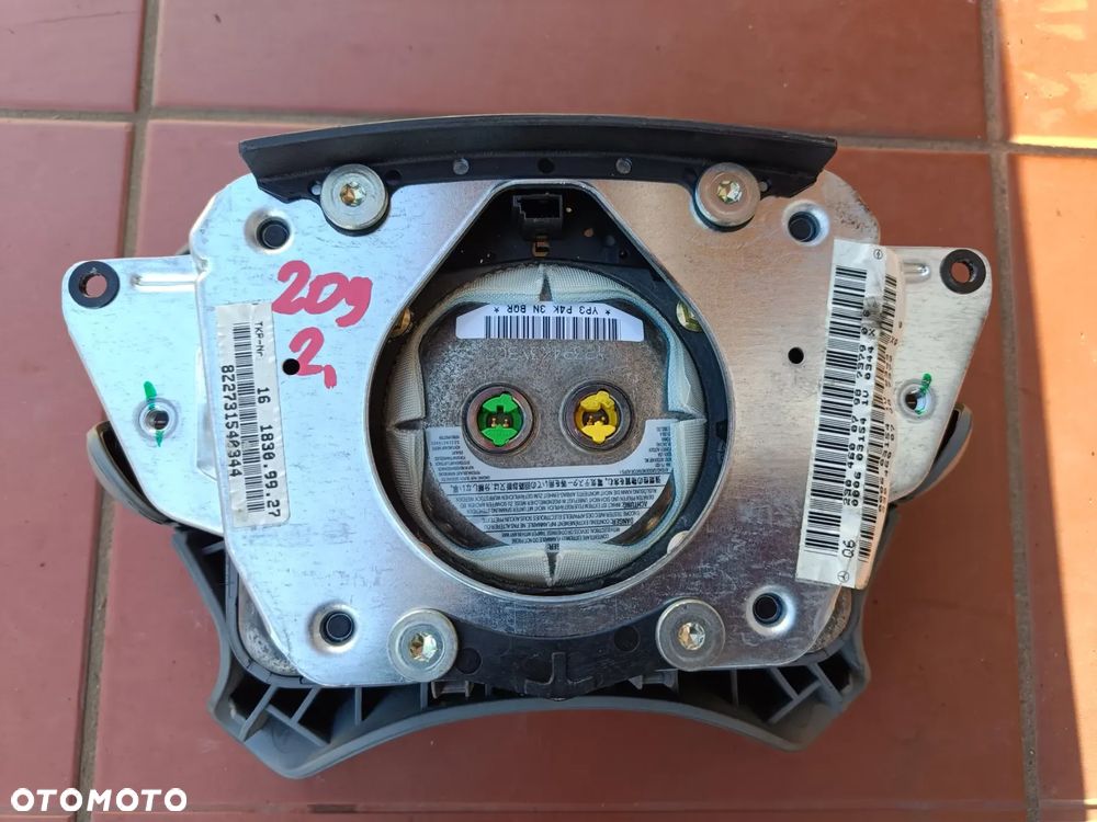 MERCEDES W209 CLK PODUSZKA AIRBAG KIEROWCY SZARA KOLOR TYLKO CLK!!! - 9