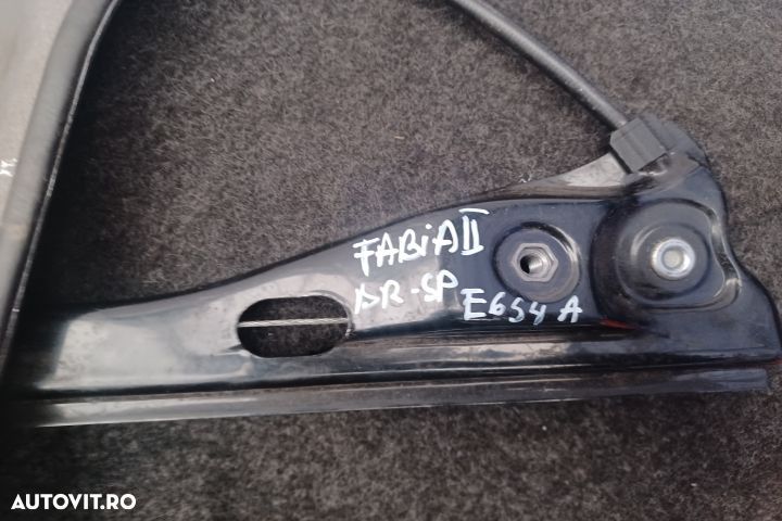 Macara geam spate dreapta manuala 5J4839402B 5J4839402B Skoda Fabia 5 - 4