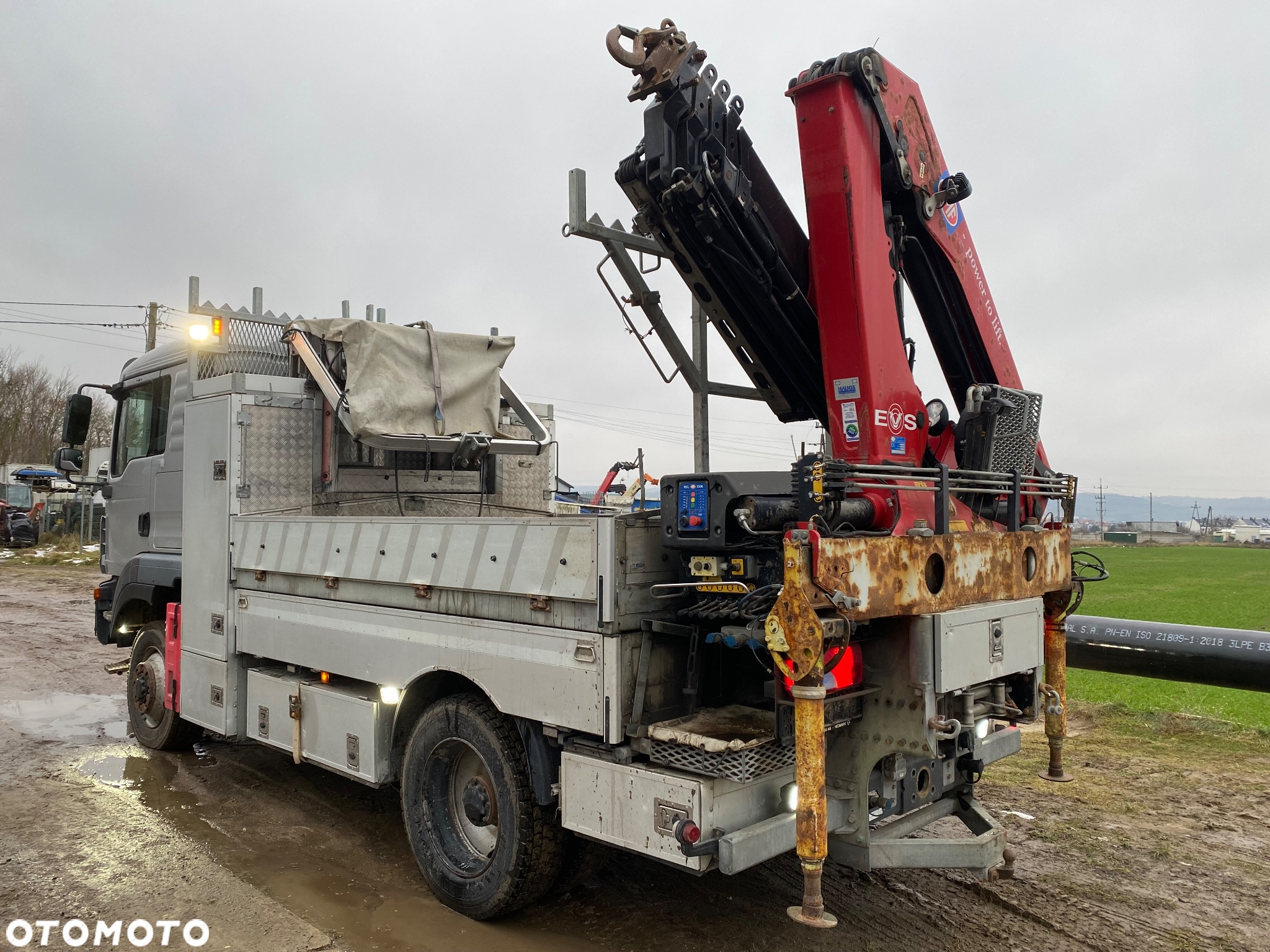 MAN TGM 15.290 4x4 Euro5 Energetyka HMF 1020 wciągarka podest osobowy - 21