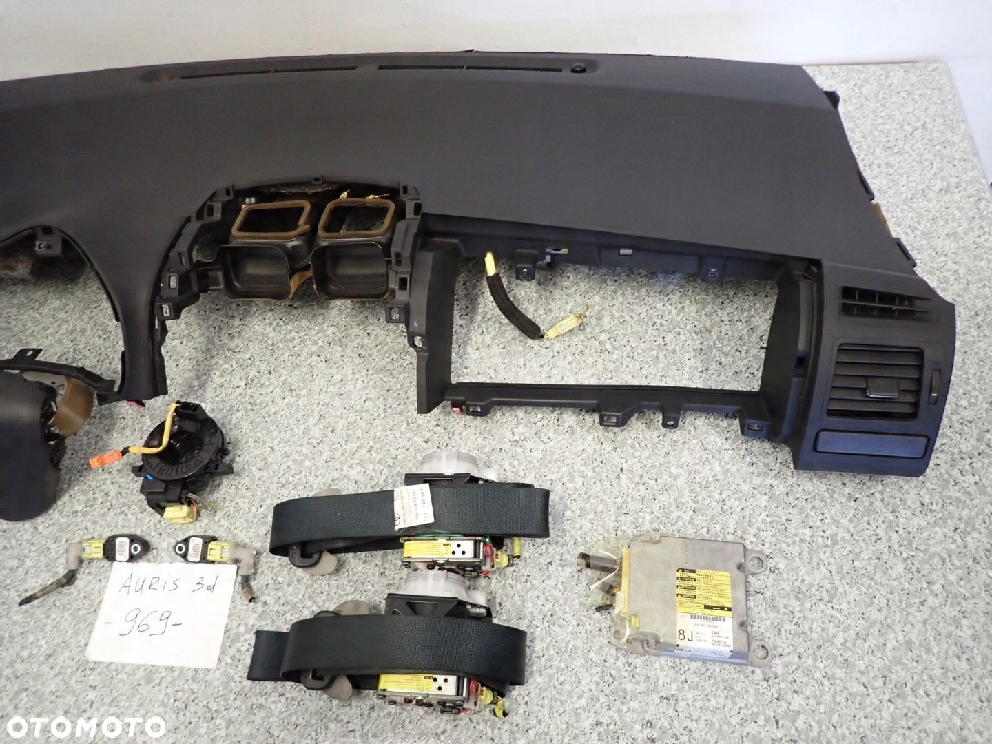 TOYOTA AURIS I E15 3D 07- PODUSZKI POWIETRZNE ZESTAW EUROPA SRSY AIRBAG - 5