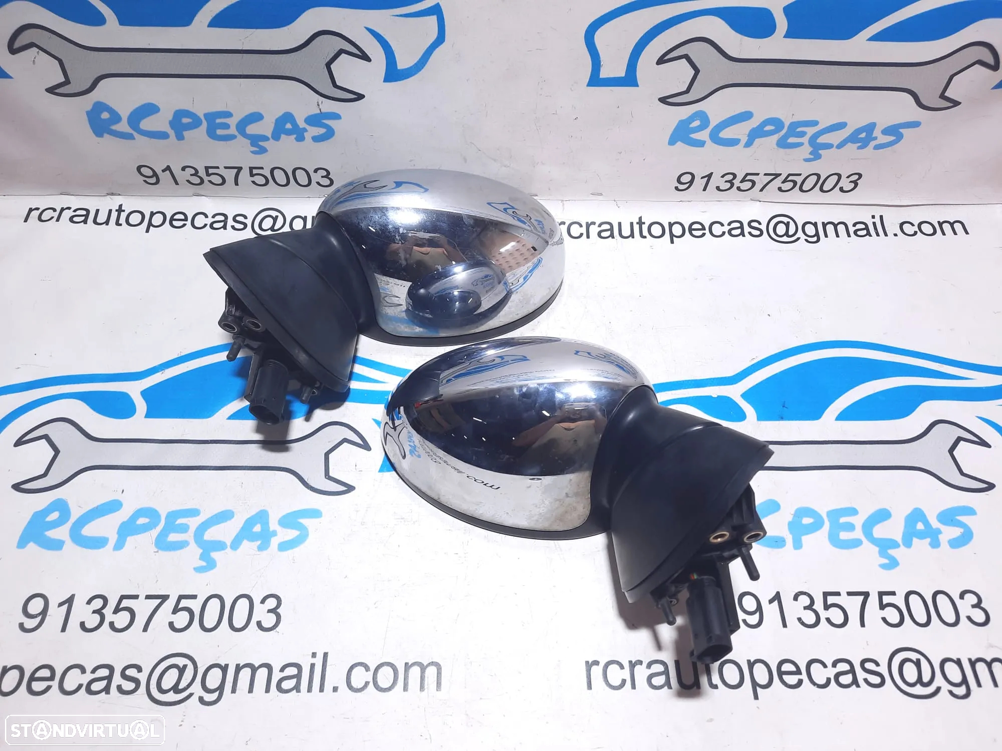 .ESPELHO RETROVISOR ESQUERDO DIREITO MINI COOPER R52 CABRIO 51167192470 7192470 51167192471 7192471 COOPER R53 R50 CROMADO ESPELHOS RETROVISORES ELETRICO AQUECIDO - 3