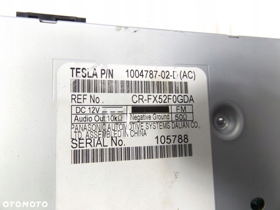 Tesla Model S P85D TUNER RADIO 1004787-02-D - 2