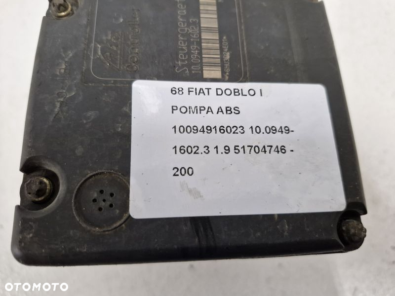 FIAT DOBLO I 1.9 JTD POMPA ABS 10094916023 10.0949-1602.3  51704746 - 8