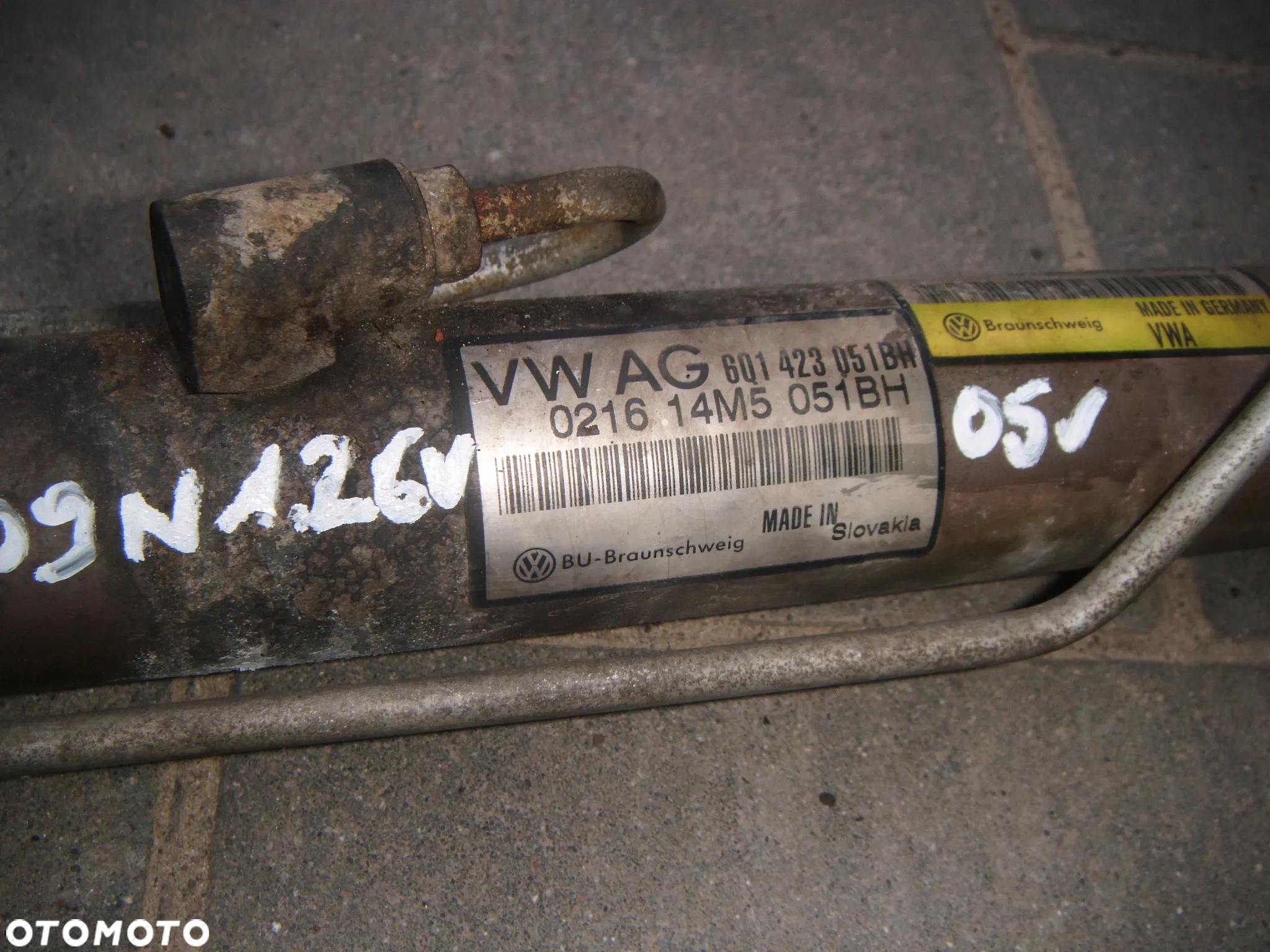 vw polo 9n 06r maglownica- przekładnia kierownicza  6q1423051bh - 2