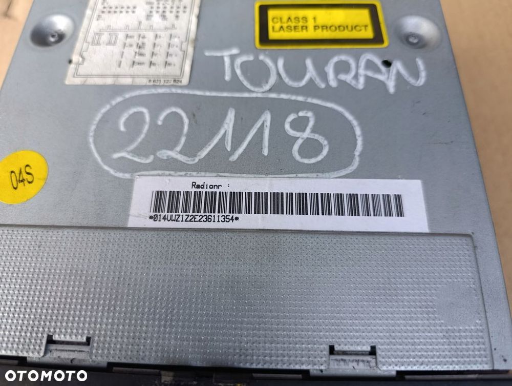 VW TOURAN I RADIO EKRAN WYŚWIETLACZ 1K0035186P - 5