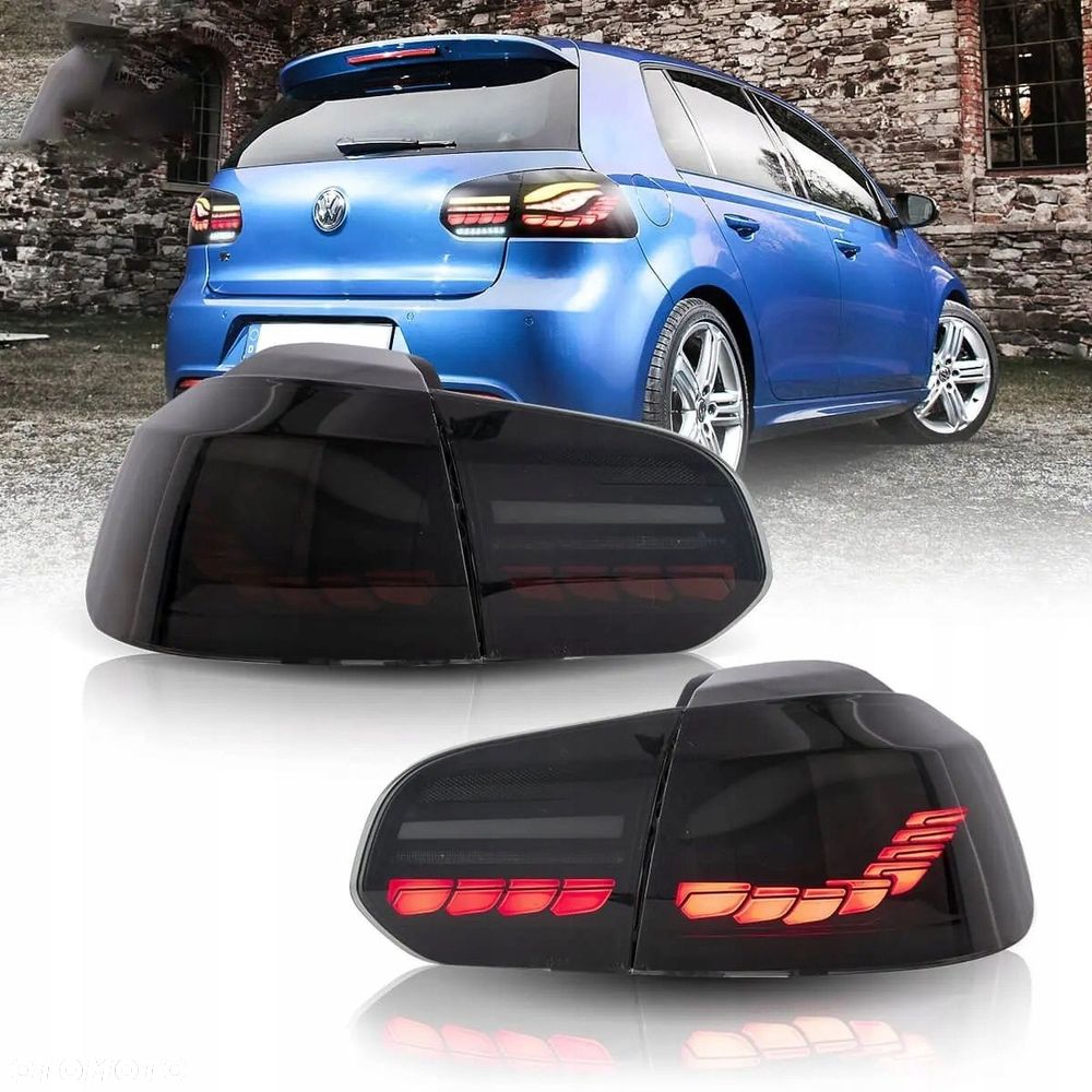 Lampy tylne kpl Vland Full Led Oled GTS Tuning Black VW Golf VI 6 5k0 2008- - 3