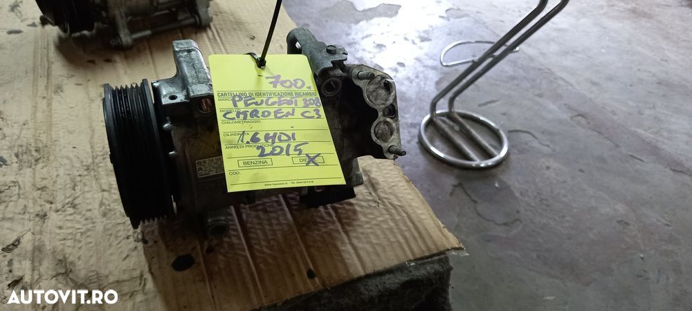 Compresor de clima Peugeot 308 Citroen c3 1.6 hdi 2015 - 1