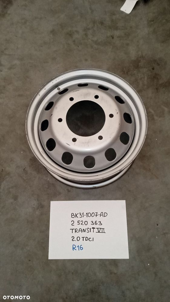 Felga stalowa 6J x 16" x 109.5 - Transit 01/2014- FORD OE 2520363 - 4