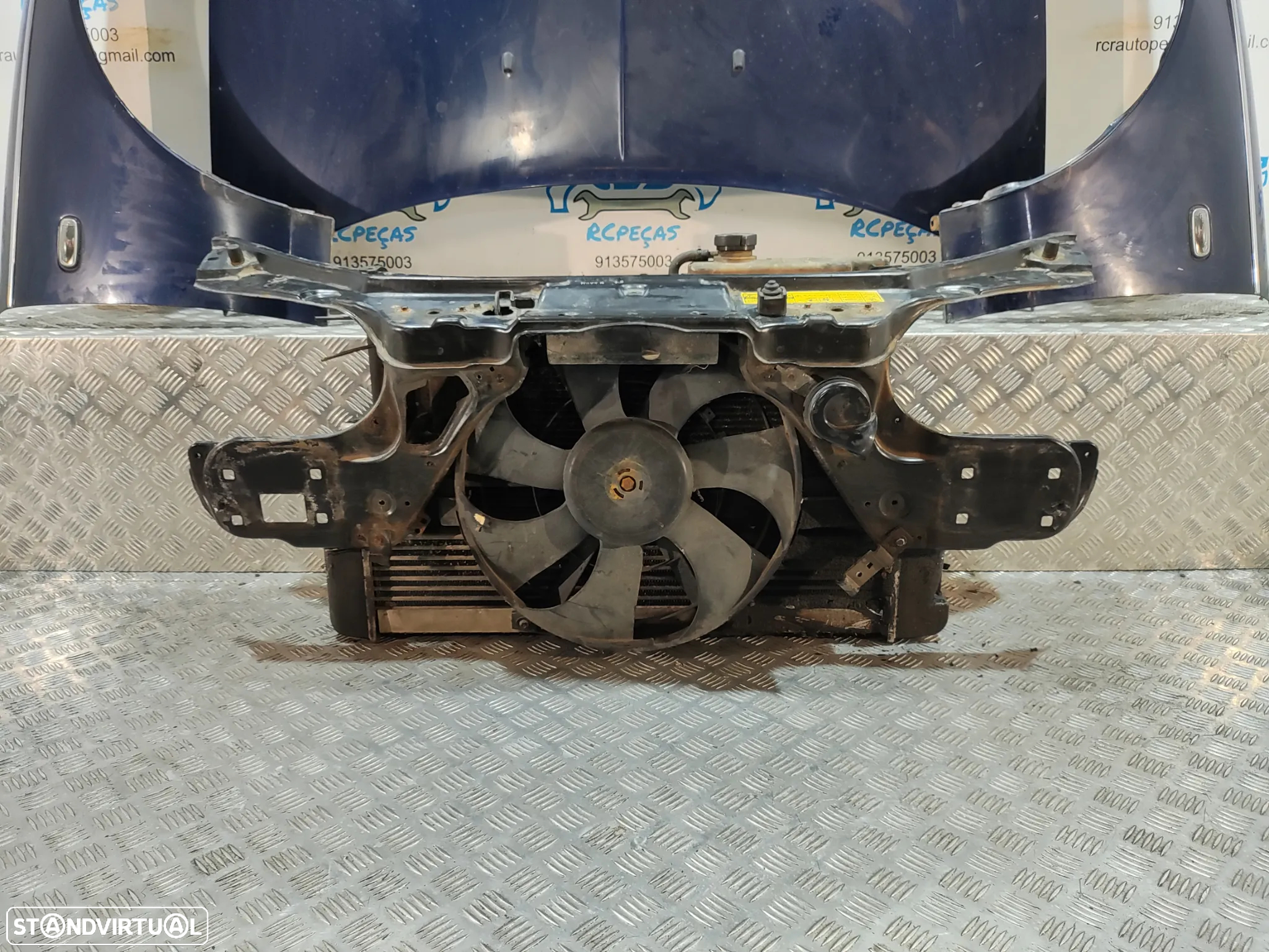 FRENTE COMPLETA ROVER 75 RJ CAPOT PARACHOQUES GUARDA-LAMAS OTICAS RADIADOR VENTILADOR FRENTE FIBRA REFORÇO - 8