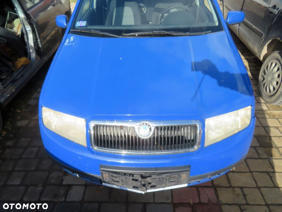 MASKA ZDERZAK BŁOTNIKI LAMPY FABIA I 6Y LIFT 4590  SKODA 2004-2008 NIEBIESKI PRZÓD KOMPLETNY - 2