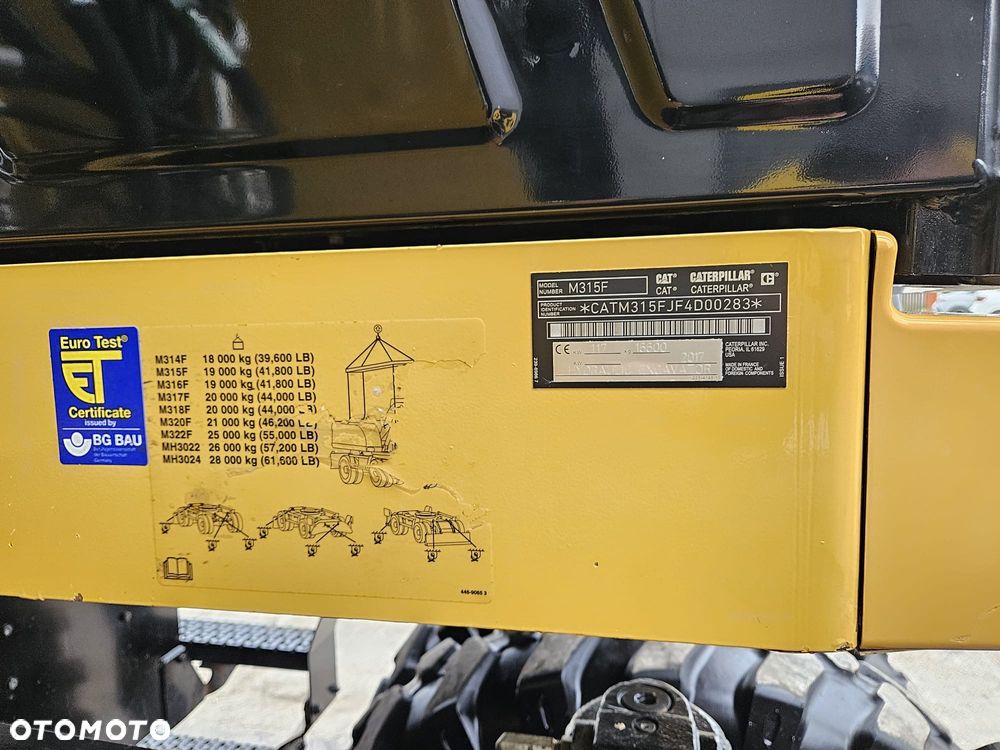 Caterpillar CAT M315F | 2017 | 5315 mth | ENGCON | ROTOTILT  314F M316 M315 M314 315 - 21