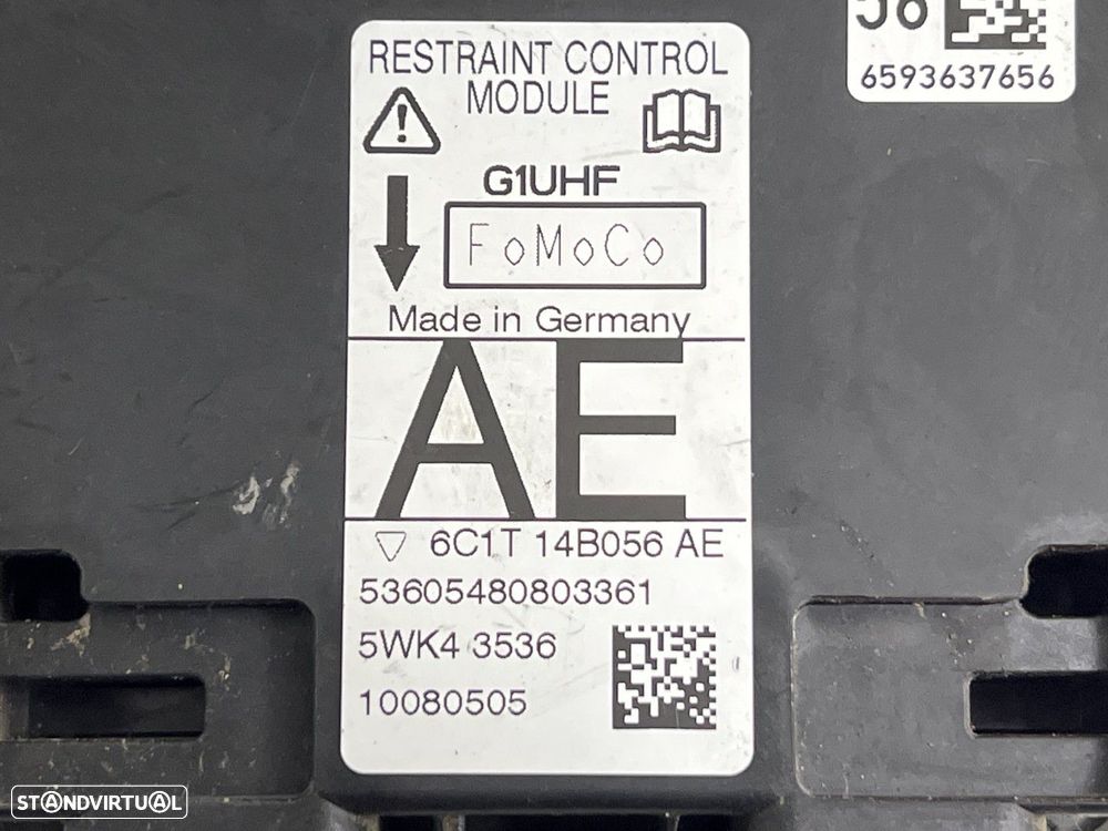 Centralina airbag Usado FORD TRANSIT (FA_ _) REF. 6C1T14B056AE - 3