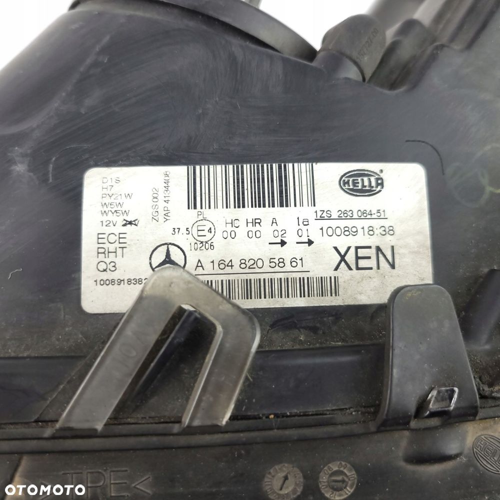 MERCEDES ML W164 LIFT LAMPA PRZEDNIA BI-XENON LEWY SKRĘTNY A1648205861 EU - 6