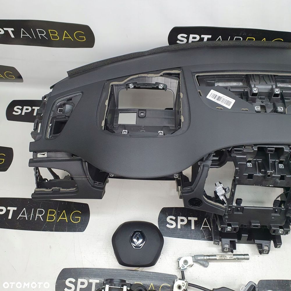 RENAULT TALISMAN DESKA ROZDZIELCZA KONSOLA KOKPIT PODUSZKI AIRBAG AIR BAG PASY KIT SET - 2