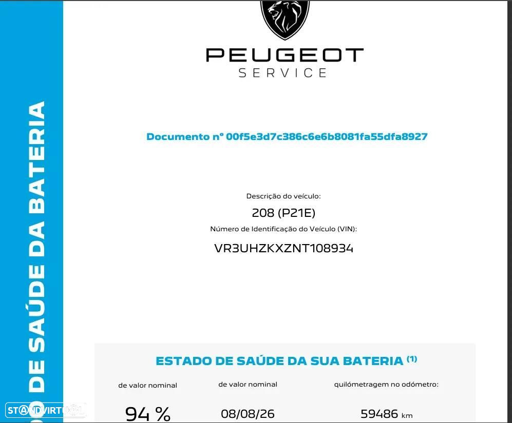 Peugeot e-208 50 kWh Allure Pack — fotografia 35