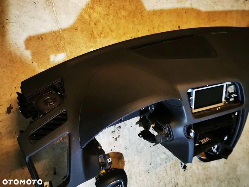 DESKA ROZDZIELCZA konsola kokpit pulpit poduszki airbag pasy KOMPLET ORYGINALNY AUDI Q5 - 2