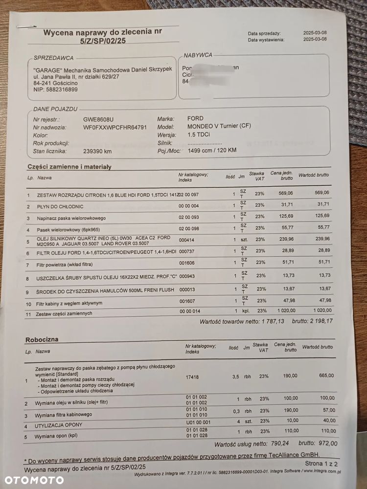 Ford Mondeo 1.5 TDCi ECOnetic Start-Stopp Trend - 38