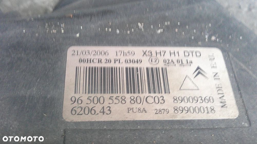 CITROEN C5 II LAMPA PRZEDNIA LEWA - 5