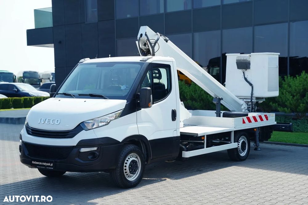 Iveco DAILY 35-140 / Platformă autotractivă / MULTITEL 160 ALUMINIU / 4 STABILIZATOARE / MANUALĂ / 2017 - 9