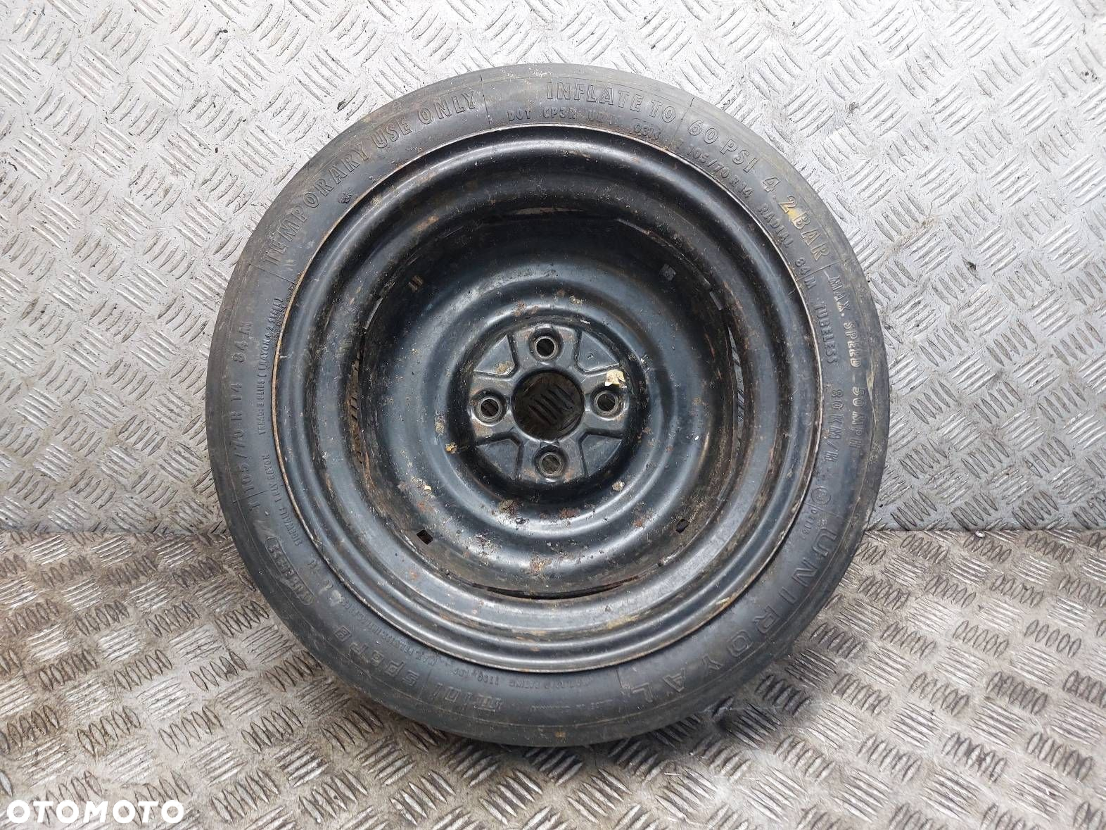 DOJAZDÓWKA 4X100 3,5Jx14 ET35 FI57,1 105/70R14 UNIROYAL VOLKSWAGEN - 7
