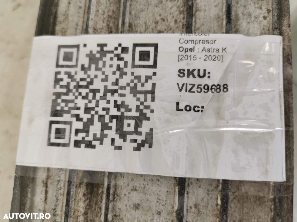 Intercoler Compresor Opel Astra K 2015 2016 2017 2018 2019 2020 Origin - 8