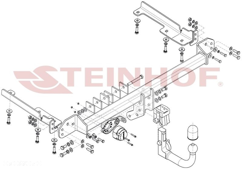 Wypinany hak holowniczy + Moduł 7 pin do Honda CR-V IV RM od 2012 do 2018 - 2