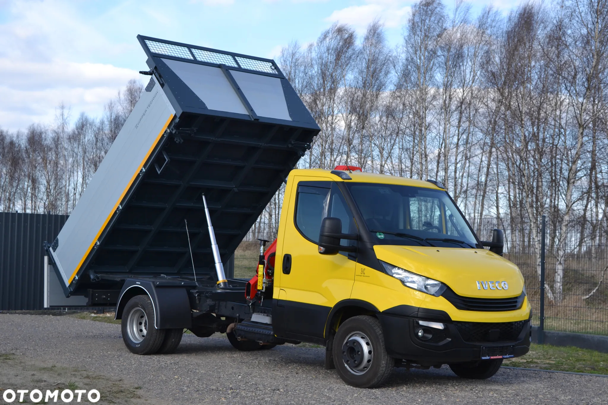 Iveco Daily 72-180 72C18 Nowy 3-stronny WYWROT Żuraw HDS Dźwig HC 45A2 Fassi Palfinger HMF Kiper Wywrotka - 5